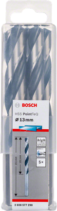 BoschHSS PointTeQ 13mm 金屬鑽頭套裝。